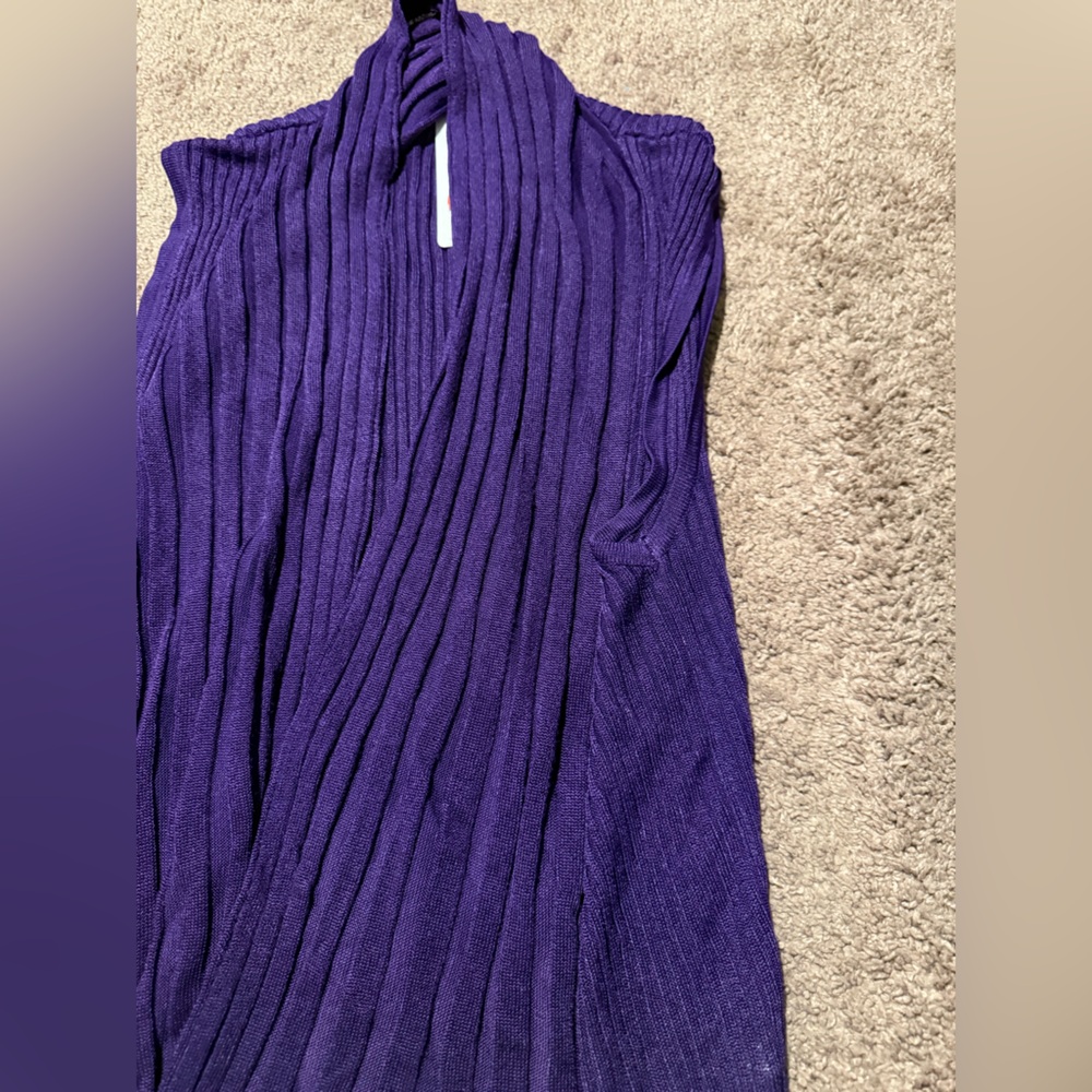 Purple Ribbed Sweater - Picture 2 of 5